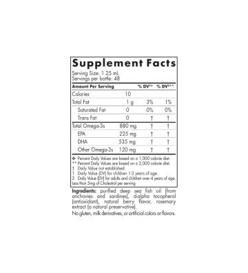Suplement diety Children's DHA Xtra, 880 mg Jagodowy Poncz - 60ml informacje