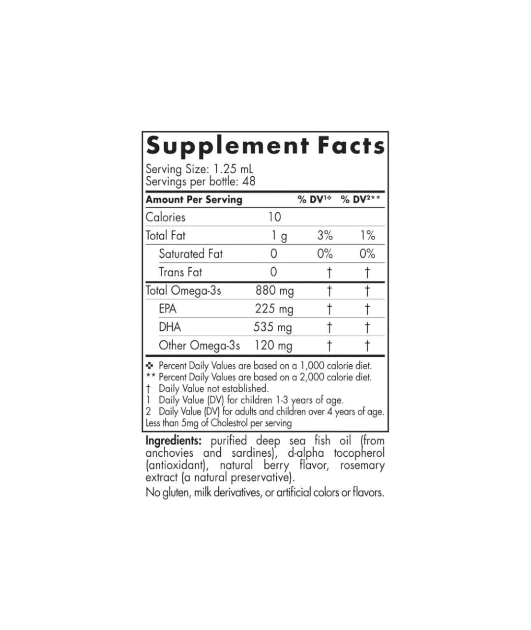 Suplement diety Children's DHA Xtra, 880 mg Jagodowy Poncz - 60ml informacje