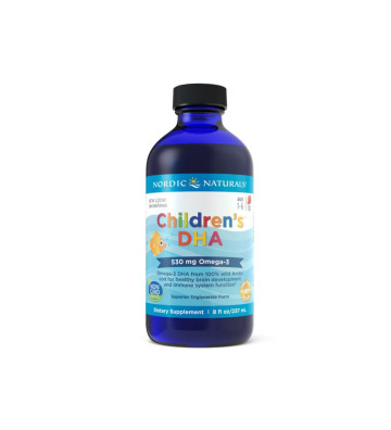 Children's DHA Dietary Supplement, 530mg Strawberry 237 ml - Nordic Naturals 1