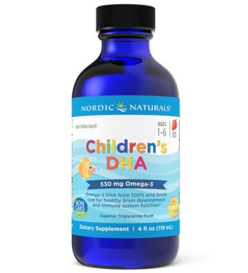 Children's DHA Dietary Supplement, 530mg Strawberry 119 ml - Nordic Naturals 2