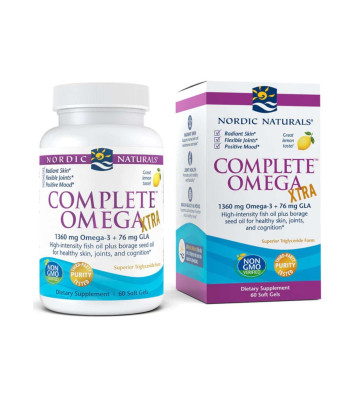 Suplement diety Complete Omega Xtra, 1360mg - 60 kapsułek miękkich - Nordic Naturals 3