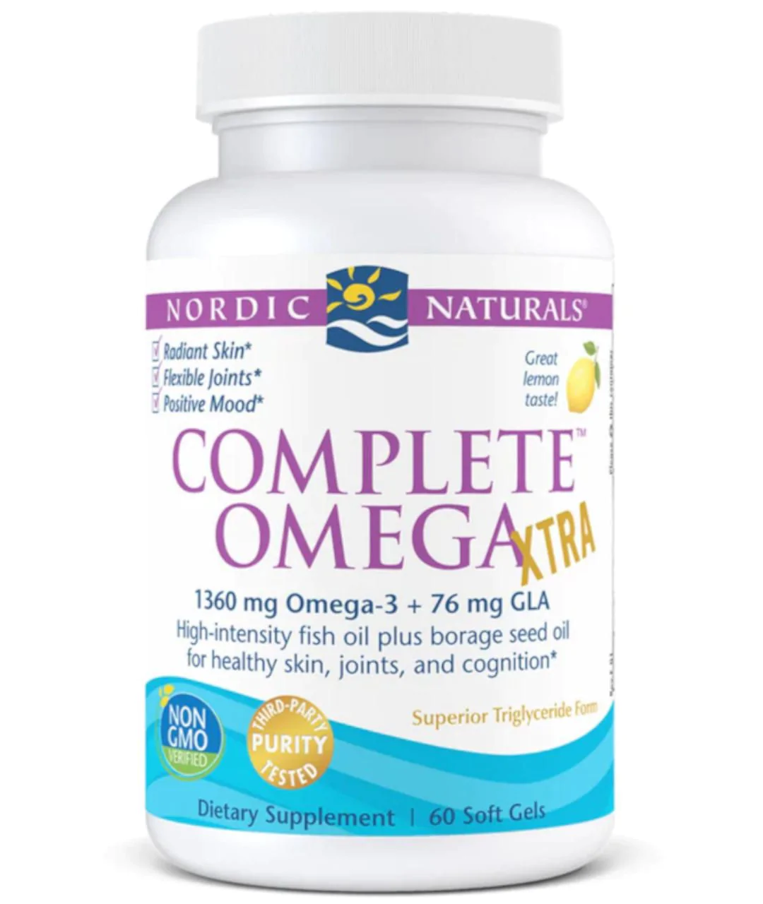 Dietary supplement Complete Omega Xtra, 1360mg - 60 soft capsules approximation