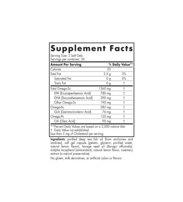 Dietary supplement Complete Omega Xtra, 1360mg - 60 soft capsules - Nordic Naturals 5