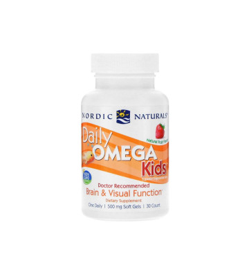 Dietary supplement Daily Omega Kids, Natural Fruit Flavor - 30 soft capsules - Nordic Naturals 1