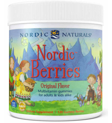 Suplement diety Nordic Berries Multivitamin 120 żelek oryginalny zbliżenie