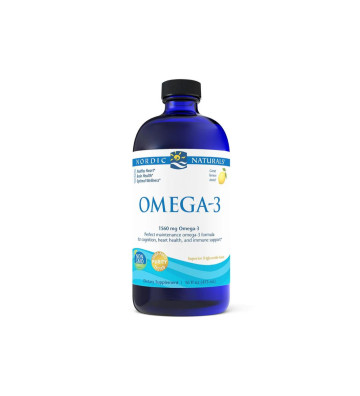 Omega-3 Dietary Supplement, 1560mg Lemon 473 ml - Nordic Naturals 1