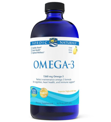 Suplement diety Omega-3, 1560mg Cytryna 473ml zbliżenie