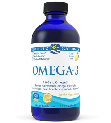 Suplement diety Omega-3, 1560mg Cytryna 237ml zbliżenie