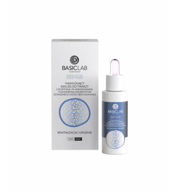 Moisturizing facial emu-gel with 6% ectoin and lotus stem cells - REVITALIZATION AND SOOTHING 30ml - BasicLab 1