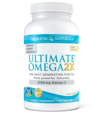 Ultimate Omega 2X dietary supplement, 2150 mg Lemon - 120 soft capsules - Nordic Naturals 3