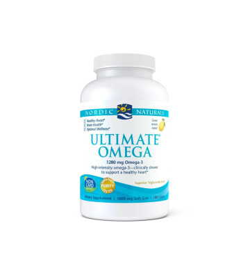 Ultimate Omega Dietary Supplement, 1280mg Lemon (180 capsules) 120 - Nordic Naturals