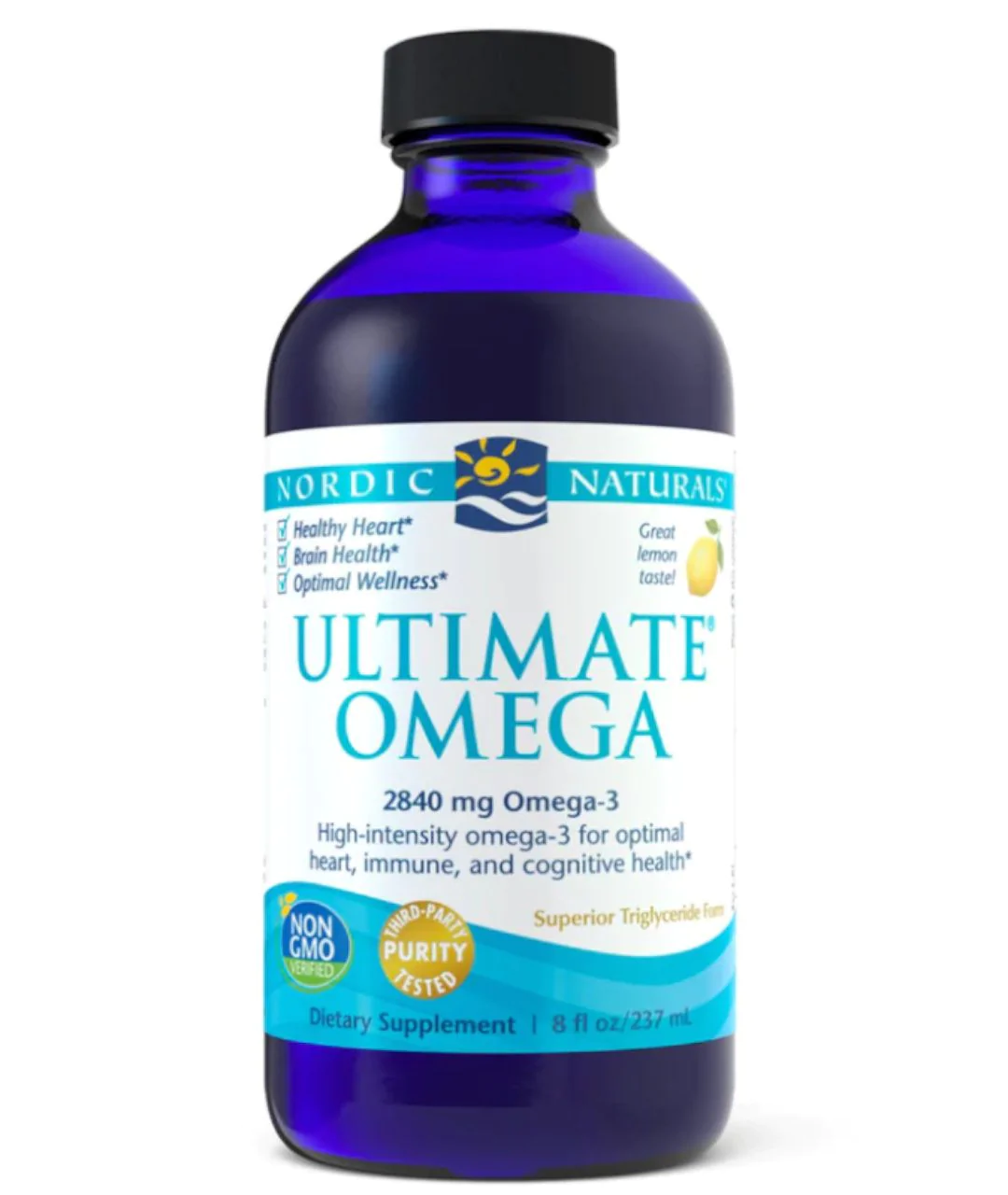 Ultimate Omega Dietary Supplement, 2840mg Lemon 237ml approximation