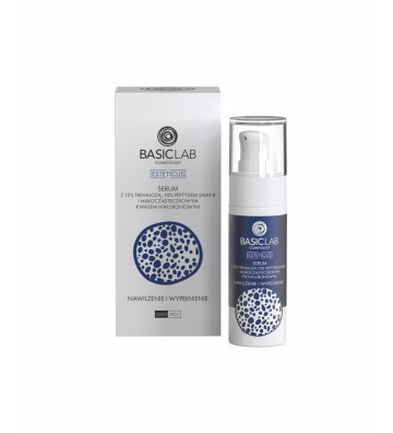 Serum with trehalose 15% and 10% peptide - Hydrating and FILLING 30ml - BasicLab 1