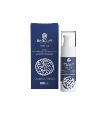 Serum with trehalose 10% and 5% peptide - Hydration and FILLMENT 30ml - BasicLab 1