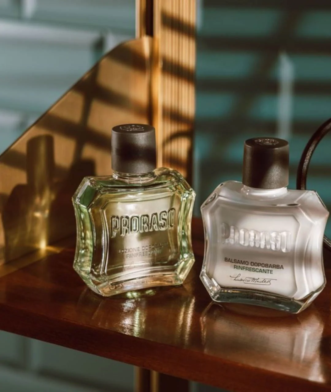 Woda po goleniu - Orzeźwiająca, linia zielona 100ml widok dwie buteleczki