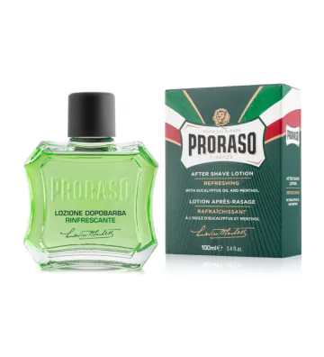 Woda po goleniu - Orzeźwiająca, linia zielona 100ml - Proraso 2