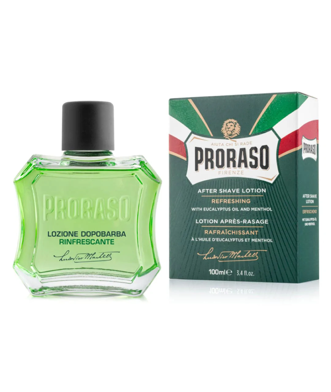Woda po goleniu - Orzeźwiająca, linia zielona 100ml z opakowaniem