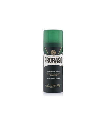 Shaving foam in travel format - Refreshing, green line 50ml - Proraso