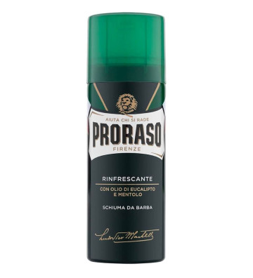 Shaving foam in travel format - Refreshing, green line 50ml - Proraso 2
