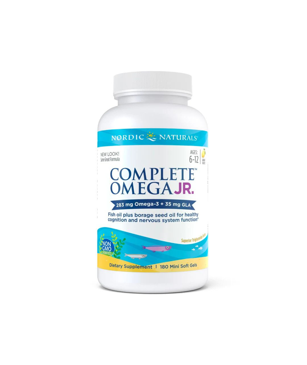 Dietary supplement Complete Omega Junior 283mg Lemon